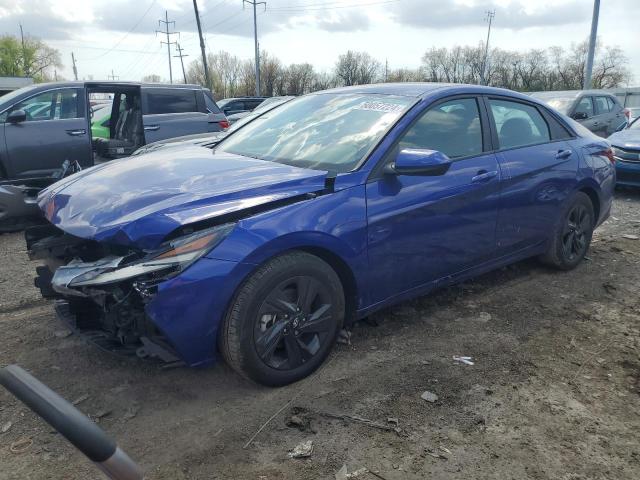 KMHLS4AG3NU342855 - 2022 HYUNDAI ELANTRA SEL BLUE photo 1