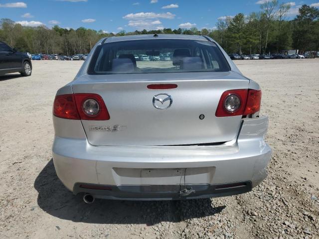 JM1BK12G161521315 - 2006 MAZDA 3 I SILVER photo 6