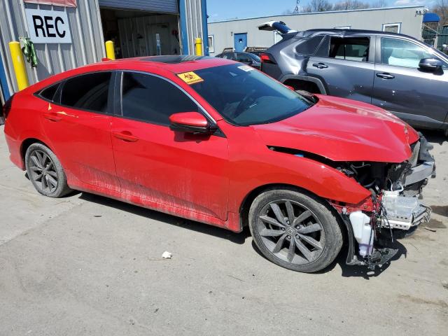 2HGFC1F71KH650192 - 2019 HONDA CIVIC EXL წითელი ფოტო 4