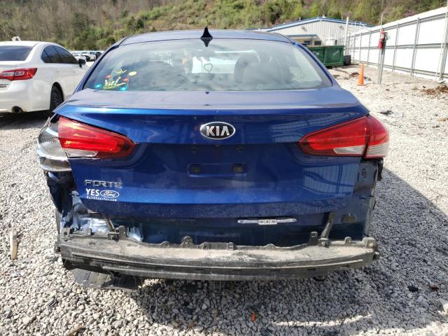 3KPFK4A77JE269208 - 2018 KIA FORTE LX BLUE photo 6