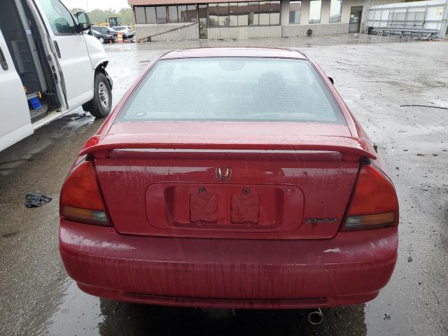 JHMBB2259SC002417 - 1995 HONDA PRELUDE SI RED photo 6