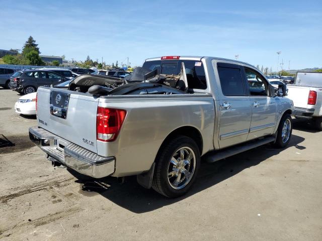 1N6AA07A64N509645 - 2004 NISSAN TITAN XE SILVER photo 3