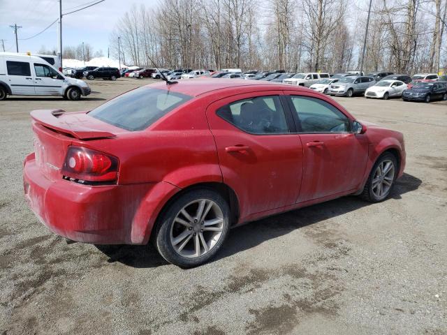 1B3BD1FG9BN524438 - 2011 DODGE AVENGER MAINSTREET RED photo 3