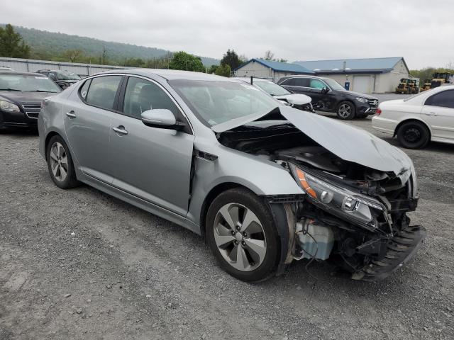 KNAGN4AD3E5067451 - 2014 KIA OPTIMA HYBRID SILVER photo 4