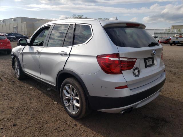 5UXWX7C5XBL730858 - 2011 BMW X3 XDRIVE35I SILVER photo 2