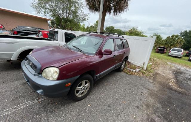 KM8SC13D93U500199 - 2003 HYUNDAI SANTA FE GLS MAROON photo 2