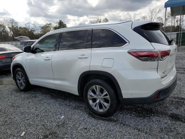 5TDKKRFH8FS102463 - 2015 TOYOTA HIGHLANDER XLE 白色 照片 2