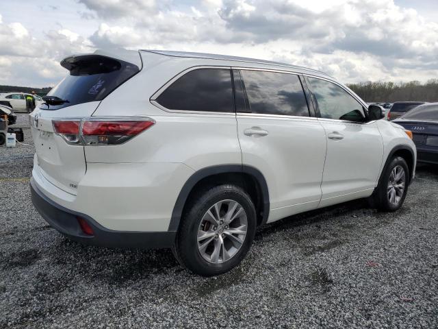 5TDKKRFH8FS102463 - 2015 TOYOTA HIGHLANDER XLE 白色 照片 3