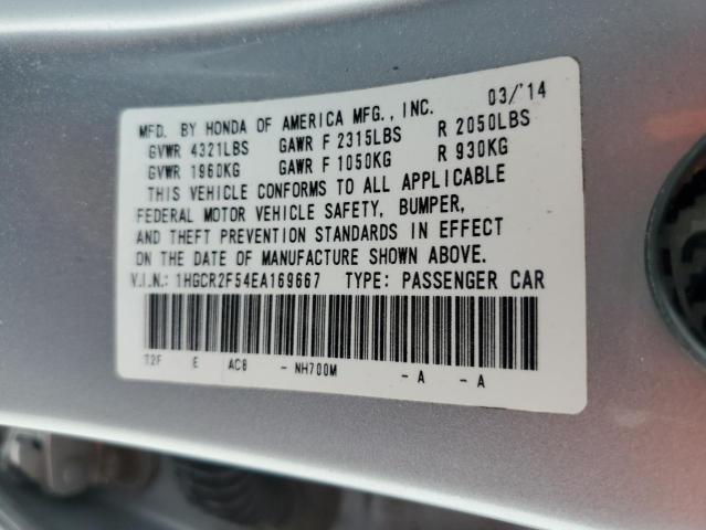 1HGCR2F54EA169667 - 2014 HONDA ACCORD SPORT SILVER photo 13