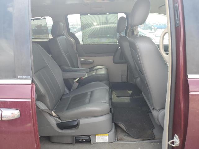 2A8HR54P38R787582 - 2008 CHRYSLER TOWN & COU TOURING ბურგუნდია ფოტო 10