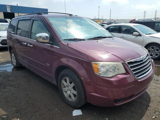2A8HR54P38R787582 - 2008 CHRYSLER TOWN & COU TOURING ბურგუნდია ფოტო 4