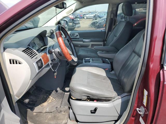 2A8HR54P38R787582 - 2008 CHRYSLER TOWN & COU TOURING ბურგუნდია ფოტო 7