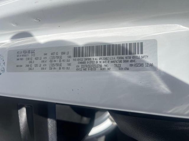3C6TRVDG1FE512798 - 2015 RAM PROMASTER 2500 HIGH Ақ фото 10