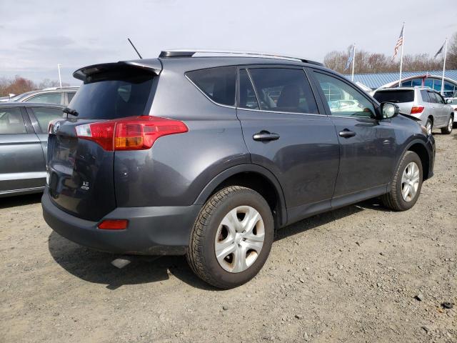 JTMBFREV2FD174038 - 2015 TOYOTA RAV4 LE GRAY photo 3