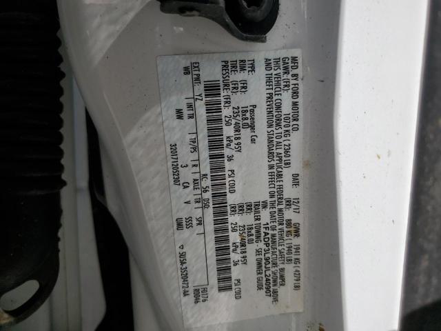 1FADP3L90JL240907 - 2018 FORD FOCUS ST 白色 照片 12