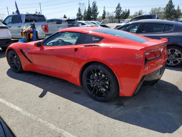 1G1YB2D73K5111639 - 2019 CHEVROLET CORVETTE STINGRAY 1LT RED photo 2