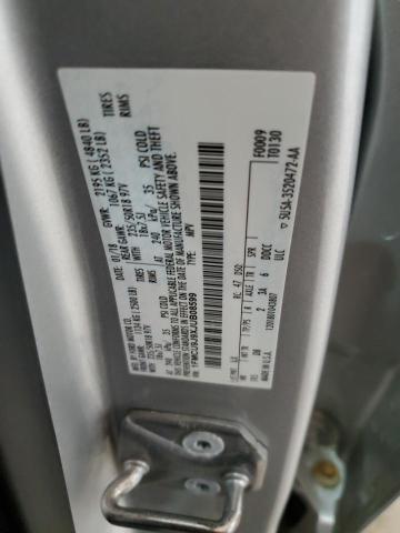 1FMCU9J9XJUB08599 - 2018 FORD ESCAPE TITANIUM ვერცხლისფერი ფოტო 12