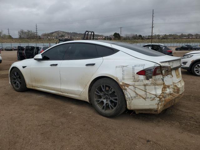 5YJSA1E69NF461067 - 2022 TESLA MODEL S WHITE photo 2