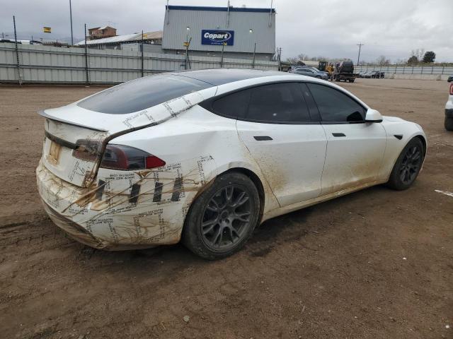 5YJSA1E69NF461067 - 2022 TESLA MODEL S WHITE photo 3