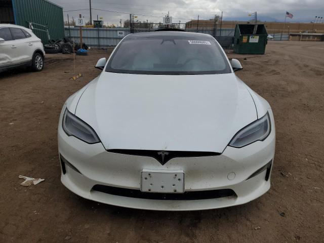 5YJSA1E69NF461067 - 2022 TESLA MODEL S WHITE photo 5