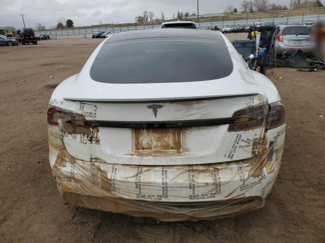 5YJSA1E69NF461067 - 2022 TESLA MODEL S WHITE photo 6