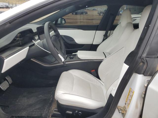 5YJSA1E69NF461067 - 2022 TESLA MODEL S WHITE photo 7