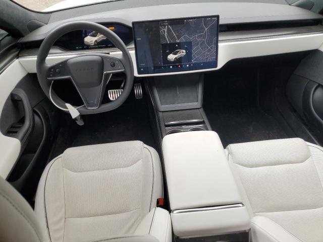 5YJSA1E69NF461067 - 2022 TESLA MODEL S WHITE photo 8