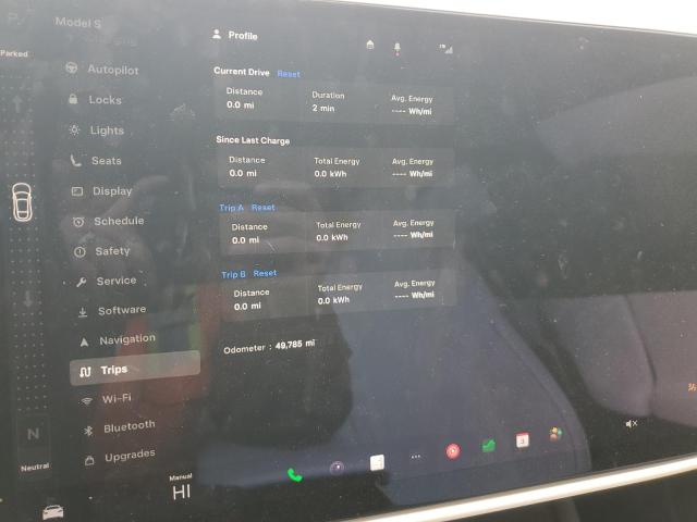 5YJSA1E69NF461067 - 2022 TESLA MODEL S WHITE photo 9