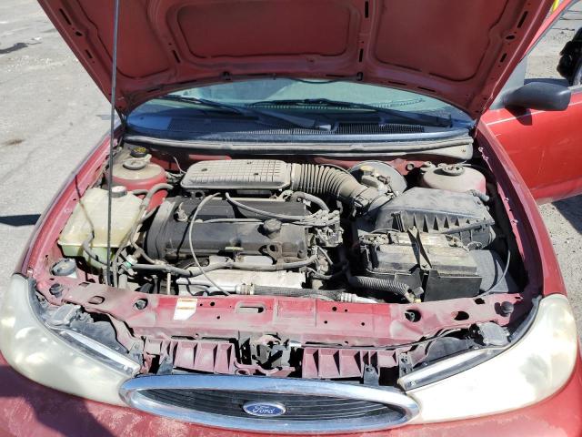 1FAFP6636YK123432 - 2000 FORD CONTOUR SE RED photo 11