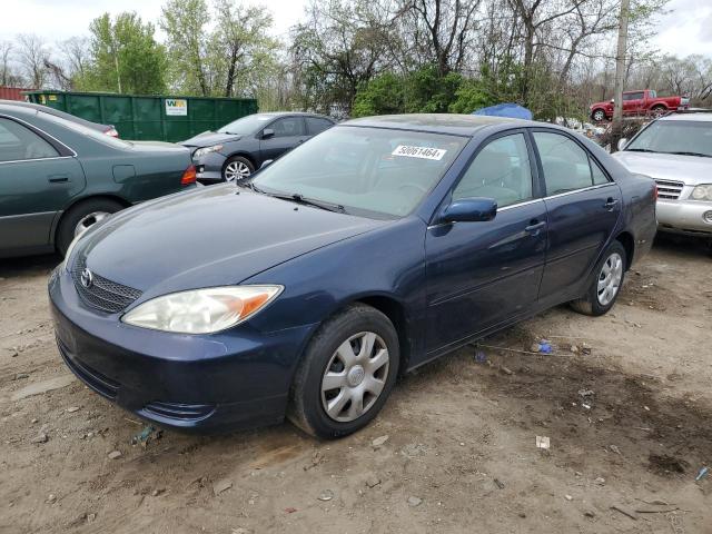 4T1BE32K82U607751 - 2002 TOYOTA CAMRY LE BLUE photo 1