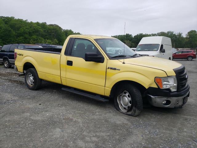 1FTMF1EMXDKG15781 - 2013 FORD F150 YELLOW photo 4