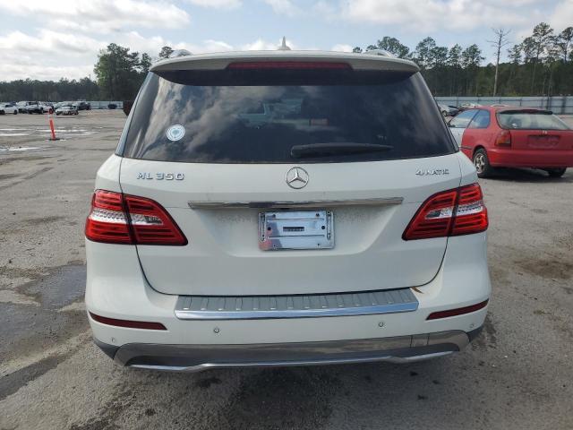4JGDA5HB1DA176326 - 2013 MERCEDES-BENZ ML 350 4MATIC WHITE photo 6