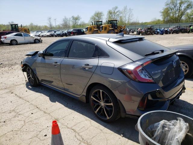 SHHFK7H98MU223067 - 2021 HONDA CIVIC SPORT TOURING GRAY photo 2