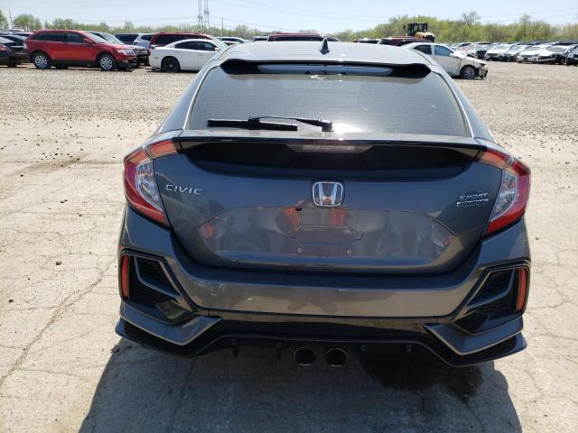 SHHFK7H98MU223067 - 2021 HONDA CIVIC SPORT TOURING GRAY photo 6