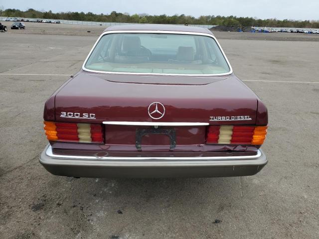 WDBCB20C9FA175829 - 1985 MERCEDES-BENZ 300 SD BURGUNDY photo 6