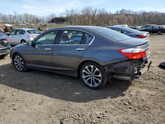 1HGCR2F55FA155083 - 2015 HONDA ACCORD SPORT GRAY photo 2