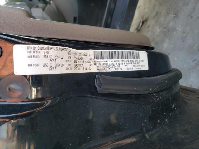 1J8HG48K37C629734 - 2007 JEEP COMMANDER 黑色 照片 12