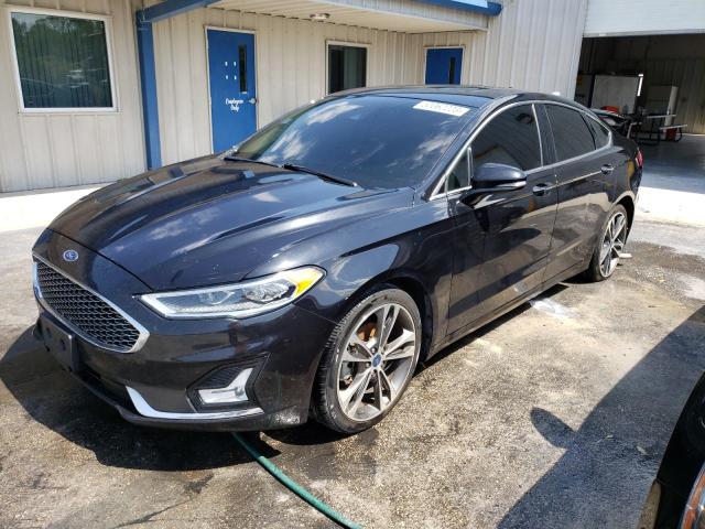 3FA6P0K91KR254505 - 2019 FORD FUSION TITANIUM BLACK photo 1