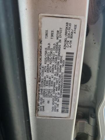 5TEGM92N82Z052575 - 2002 TOYOTA TACOMA DOUBLE CAB PRERUNNER SILVER photo 13