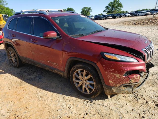 1C4PJLDB1HW595765 - 2017 JEEP CHEROKEE LIMITED RED photo 4