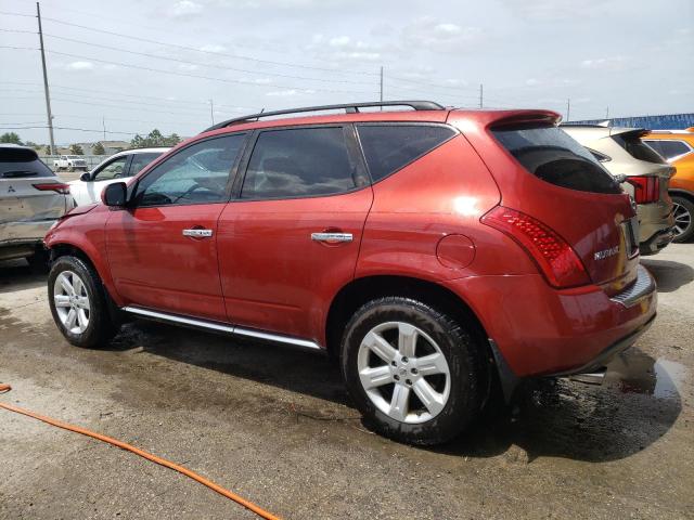 JN8AZ08T37W502652 - 2007 NISSAN MURANO SL RED photo 2