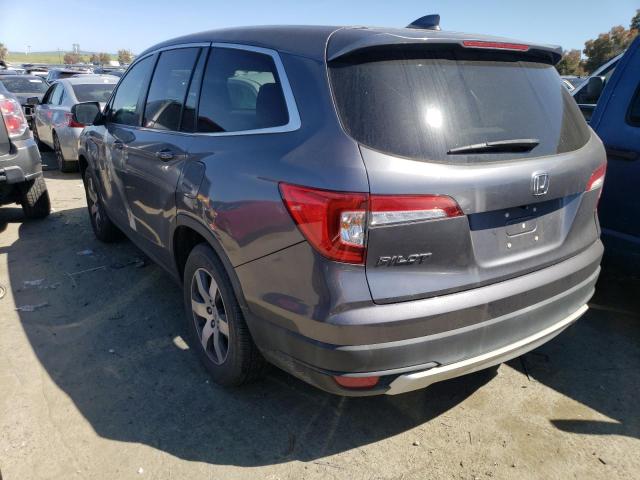 5FNYF5H38KB043468 - 2019 HONDA PILOT EX GRAY photo 2