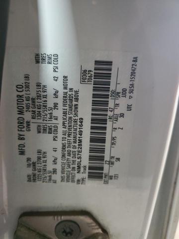 NM0LS7E28M1491649 - 2021 FORD TRANSIT CO XL WHITE photo 13