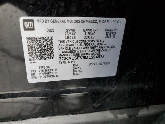 3GKALSEV6ML394872 - 2021 GMC TERRAIN DENALI BLACK photo 13