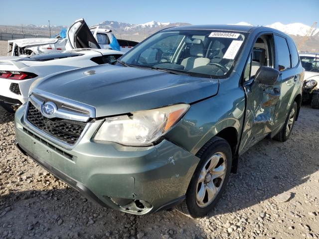 JF2SJAAC3EH478170 - 2014 SUBARU FORESTER 2.5I GREEN photo 1