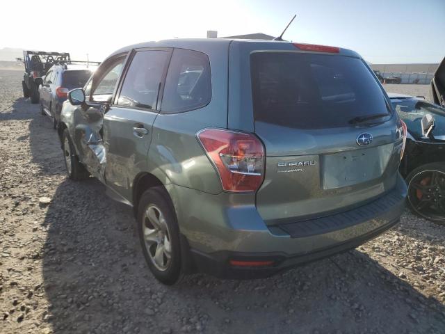 JF2SJAAC3EH478170 - 2014 SUBARU FORESTER 2.5I GREEN photo 2