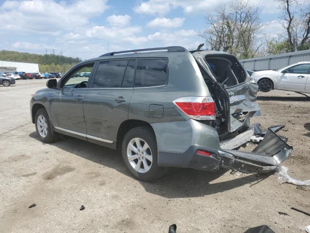 5TDBK3EHXCS106928 - 2012 TOYOTA HIGHLANDER BASE CHARCOAL photo 2