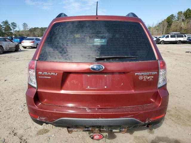 JF2SH6BC3AH916302 - 2010 SUBARU FORESTER XS Бордовый фото 6