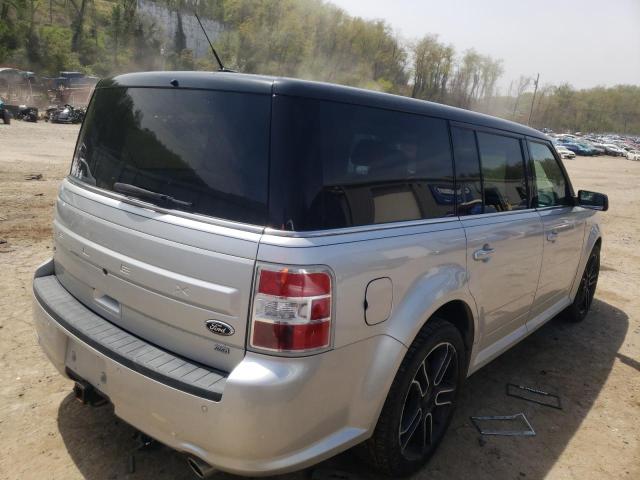 2FMHK6C86EBD00824 - 2014 FORD FLEX SEL GRAY photo 3