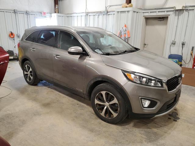 5XYPHDA57GG160745 - 2016 KIA SORENTO EX GRAY photo 4